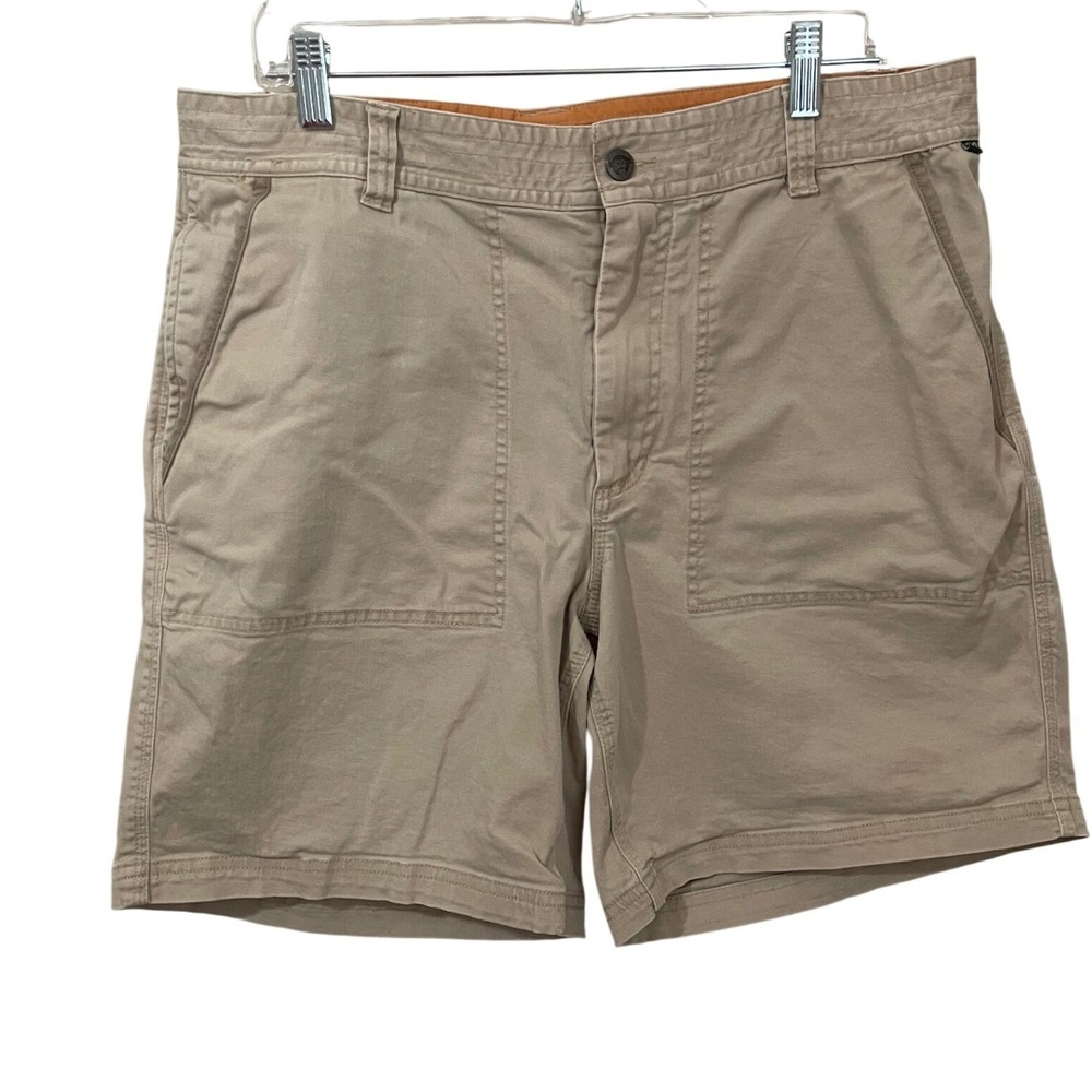 Howler Brothers Clarksville Walk Shorts Size 36 Khaki Tan 8"